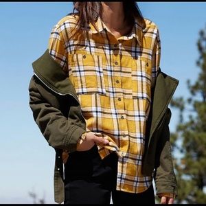 Yellow Flannel Top